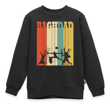 Freiheitsdenkmal Bagdad T-Shirt, an Vinta zu erinnern - Kinder Premium Organic Sweatshirt - Schwarz - Vorne - AI Model Kid Female (0cm)
