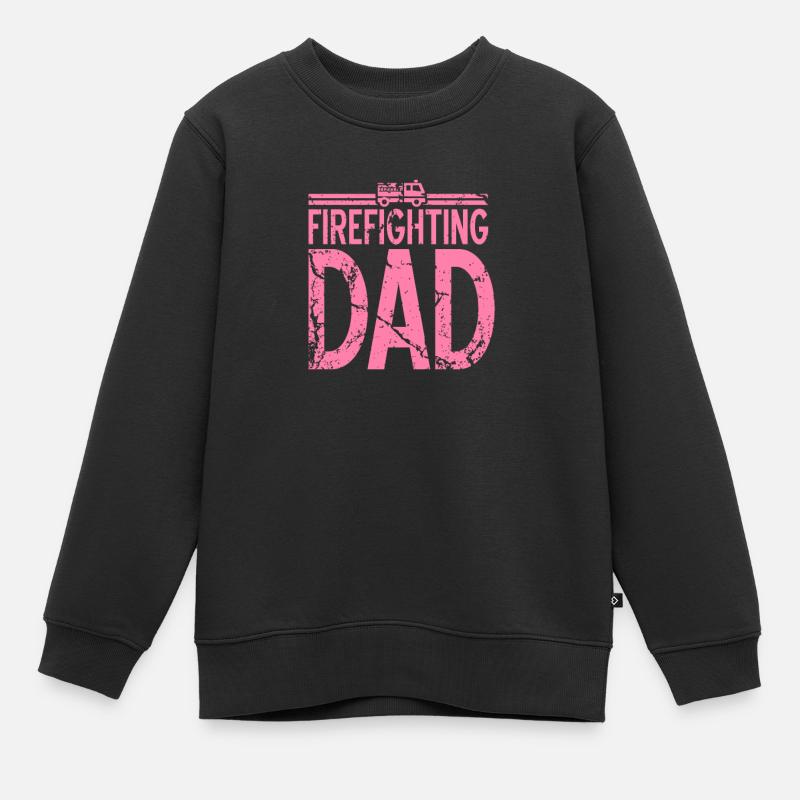 Pompier pompière - Sweat Premium enfant bio - noir