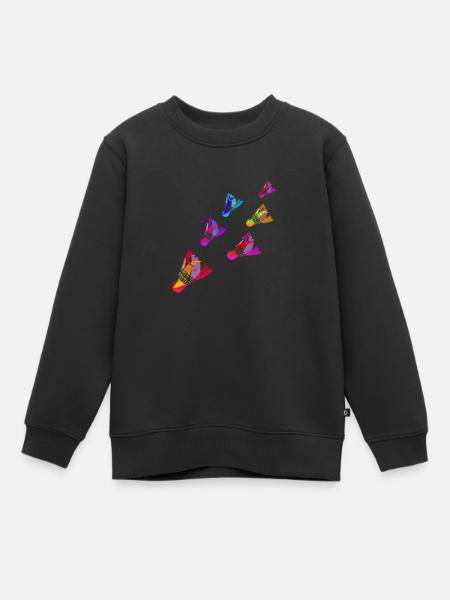 Volants Sports Badminton Colorés Servent - Sweat Premium enfant bio - noir