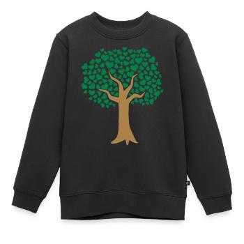 Arbre - Sweat Premium enfant bio - noir - Devant - AI Model Kid Female (0cm)