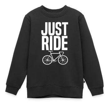 Radsport - Kinder Premium Organic Sweatshirt - Schwarz - Vorne - AI Model Kid Female (0cm)
