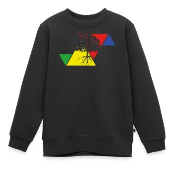 Protection de l’environnement Arbre - Sweat Premium enfant bio - noir - Devant - AI Model Kid Female (0cm)