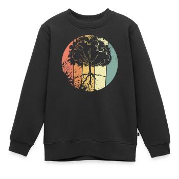 Protection de l’environnement Nature - Sweat Premium enfant bio - noir - Devant - AI Model Kid Female (0cm)