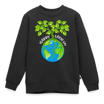 Umweltfreundlicher Erdfreund T-Shirt - Kinder Premium Organic Sweatshirt - Schwarz - Vorne - AI Model Kid Female (0cm)