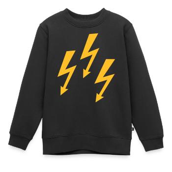 Blitz - Kinder Premium Organic Sweatshirt - Schwarz - Vorne - AI Model Kid Female (0cm)