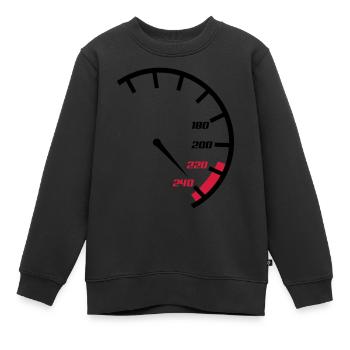tacho - Kinder Premium Organic Sweatshirt - Schwarz - Vorne - AI Model Kid Female (0cm)