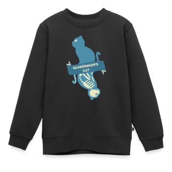 Schroedinger's Cat I Funny Dead or Alive - Kinder Premium Organic Sweatshirt - Schwarz - Vorne - AI Model Kid Female (0cm)