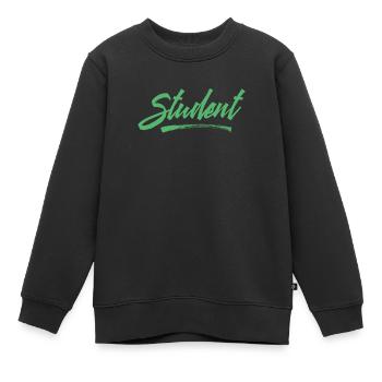 Etudier étudiant Etudes Université Université - Sweat Premium enfant bio - noir - Devant - AI Model Kid Female (0cm)