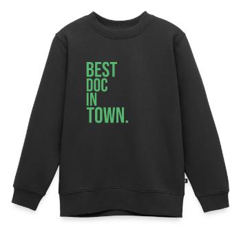Médecin médecin docteur docteur médecin - Sweat Premium enfant bio - noir - Devant - AI Model Kid Female (0cm)