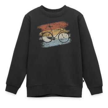 Rennrad - Kinder Premium Organic Sweatshirt - Schwarz - Vorne - AI Model Kid Female (0cm)