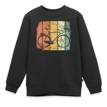 Rennrad - Kinder Premium Organic Sweatshirt - Schwarz - Vorne - AI Model Kid Female (0cm)