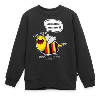 Ich bin eine Biene - Premium Longsleeve - Women - Kinder Premium Organic Sweatshirt - Schwarz - Vorne - AI Model Kid Female (0cm)