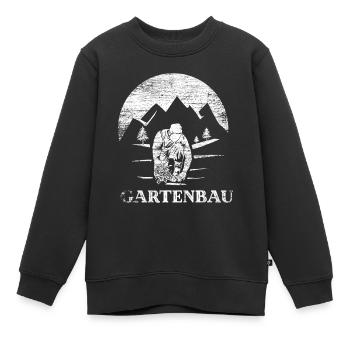 Gartenarbeit Gartenbau - Kinder Premium Organic Sweatshirt - Schwarz - Vorne - AI Model Kid Female (0cm)