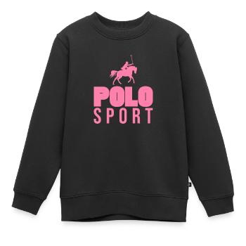 Polo Sport Polo Sport Polo Sport Polo Sport - Sweat Premium enfant bio - noir - Devant - AI Model Kid Female (0cm)