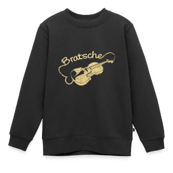 Bratsche Geschenk - Kinder Premium Organic Sweatshirt - Schwarz - Vorne - AI Model Kid Female (0cm)