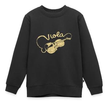 alto - Sweat Premium enfant bio - noir - Devant - AI Model Kid Female (0cm)