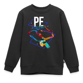 Sportlehrer - Kinder Premium Organic Sweatshirt - Schwarz - Vorne - AI Model Kid Female (0cm)