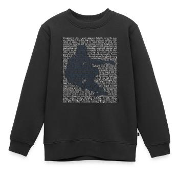 Longboard - Kinder Premium Organic Sweatshirt - Schwarz - Vorne - AI Model Kid Female (0cm)
