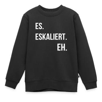 Techno - Kinder Premium Organic Sweatshirt - Schwarz - Vorne - AI Model Kid Female (0cm)
