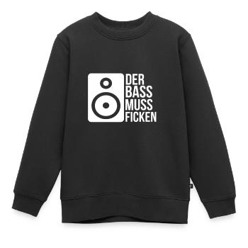 Festival Techno - Sweat Premium enfant bio - noir - Devant - AI Model Kid Female (0cm)