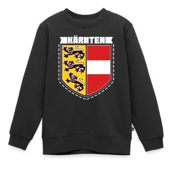 Carinthie, Autriche - Sweat Premium enfant bio - noir - Devant - AI Model Kid Female (0cm)