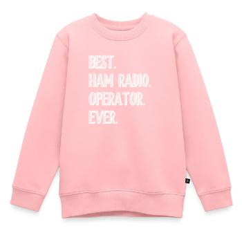 Radio amateur - Sweat Premium enfant bio - rose - Devant - AI Model Kid Female (0cm)
