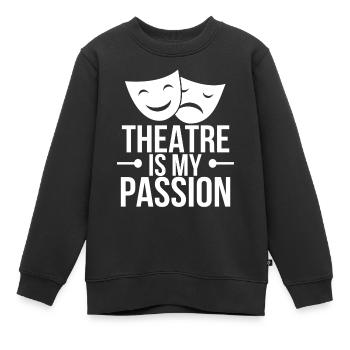 Théâtre Acteur Drame Actrice Actrice - Sweat Premium enfant bio - noir - Devant - AI Model Kid Female (0cm)