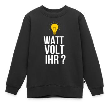Elektriker - Kinder Premium Organic Sweatshirt - Schwarz - Vorne - AI Model Kid Female (0cm)