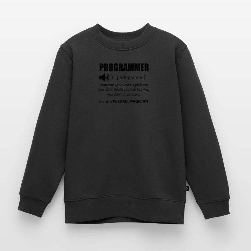 Code Programmer Dictionary Developer Gift Kids Premium Organic Sweatshirt