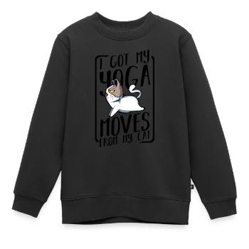 Yoga - Kinder Premium Organic Sweatshirt - Schwarz - Vorne - AI Model Kid Female (0cm)