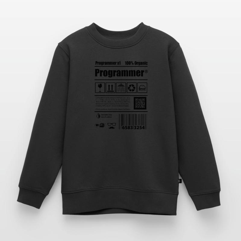 Coder Programmierer Koffein Entwickler Geschenk Kinder Premium Organic Sweatshirt