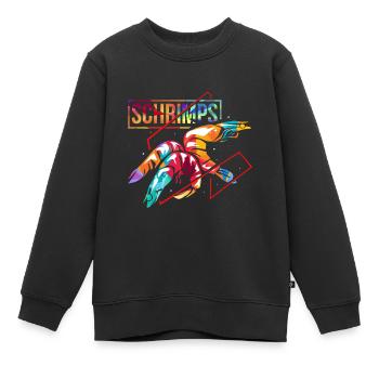 Garnelen Geschenk - Kinder Premium Organic Sweatshirt - Schwarz - Vorne - AI Model Kid Female (0cm)