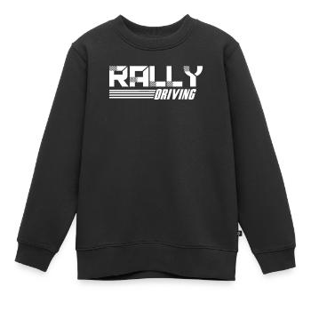 Rallye Fahrer - Kinder Premium Organic Sweatshirt - Schwarz - Vorne - AI Model Kid Female (0cm)