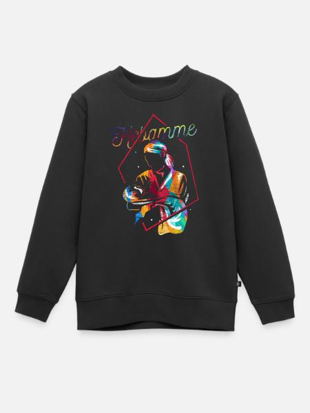 Hebamme Geschenk - Kinder Premium Organic Sweatshirt - Schwarz