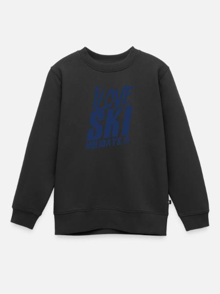 Vacances d'hiver ski vacances ski vacances ski école de ski - Sweat Premium enfant bio - noir