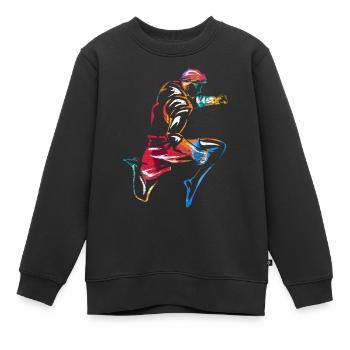 Cadeau de Muay Thai Fighter - Sweat Premium enfant bio - noir - Devant - AI Model Kid Female (0cm)