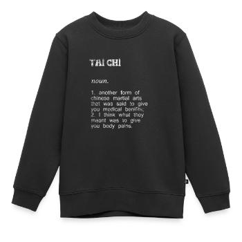 Tai Chi Geschenk - Kinder Premium Organic Sweatshirt - Schwarz - Vorne - AI Model Kid Female (0cm)