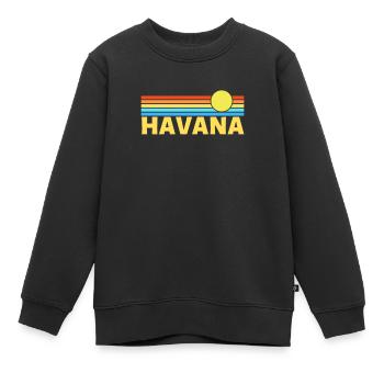 Havana Havane - Sweat Premium enfant bio - noir - Devant - AI Model Kid Female (0cm)