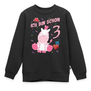Geburtstagsshirt - 3 Jahre Geburtstag Geschenk - Kinder Premium Organic Sweatshirt - Schwarz - Vorne - AI Model Kid Female (0cm)