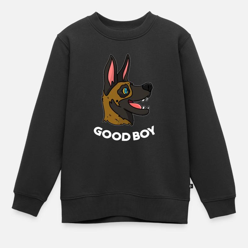 Chien malinois - Sweat Premium enfant bio - noir