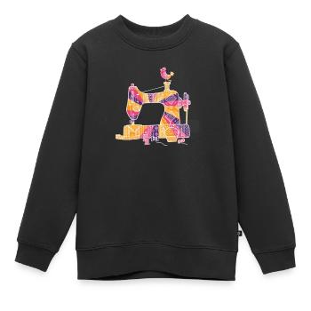 Nähmaschine Schneider Nähen Handarbeit Näherin - Kinder Premium Organic Sweatshirt - Schwarz - Vorne - AI Model Kid Female (0cm)
