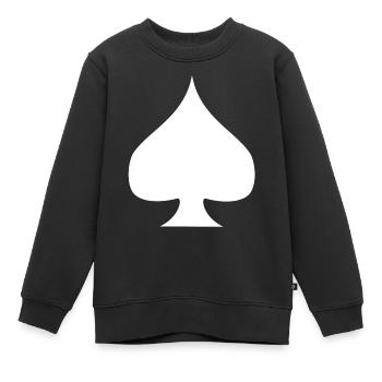 Pik Pique Spades - Sweat Premium enfant bio - noir - Devant - AI Model Kid Female (0cm)