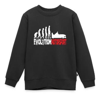 Sport automobile évolution sport automobile voiture de course voiture de course - Sweat Premium enfant bio - noir - Devant - AI Model Kid Female (0cm)