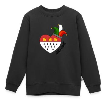 Kölle Alaaf Carnaval de la cathédrale de Cologne Kölsch - Sweat Premium enfant bio - noir - Devant - AI Model Kid Female (0cm)