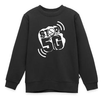 Strahlung 5G Gegner Anti 5G 5G Stoppen Technologie - Kinder Premium Organic Sweatshirt - Schwarz - Vorne - AI Model Kid Female (0cm)