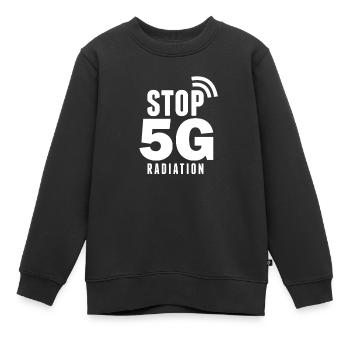 5G Gegner Anti Strahlung 5G - Kinder Premium Organic Sweatshirt - Schwarz - Vorne - AI Model Kid Female (0cm)