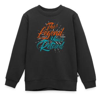 Rente - Kinder Premium Organic Sweatshirt - Schwarz - Vorne - AI Model Kid Female (0cm)