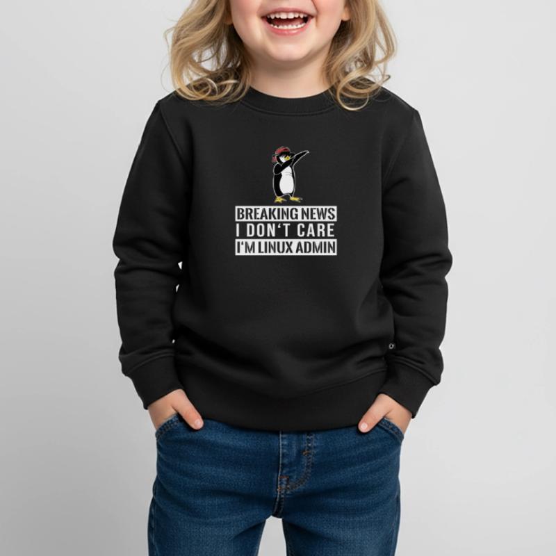 IT Nerd Linux Linux Pinguin Geek Software Engineer Kinder Premium Organic Sweatshirt
