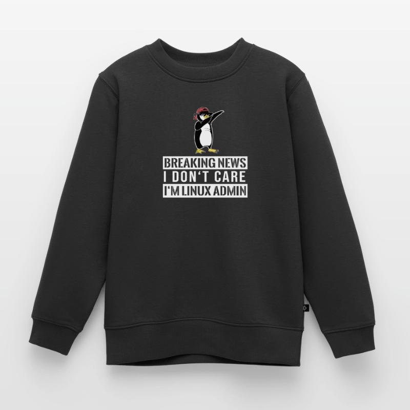 IT Nerd Linux Linux Pinguin Geek Software Engineer Kinder Premium Organic Sweatshirt
