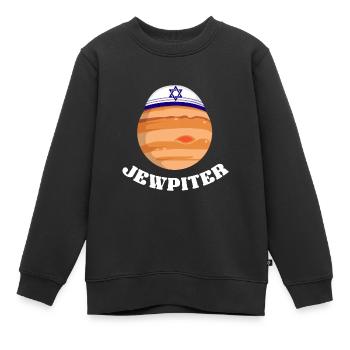 Jewpiter Spirituelle Führer Und Jude Gift - Kinder Premium Organic Sweatshirt - Schwarz - Vorne - AI Model Kid Female (0cm)